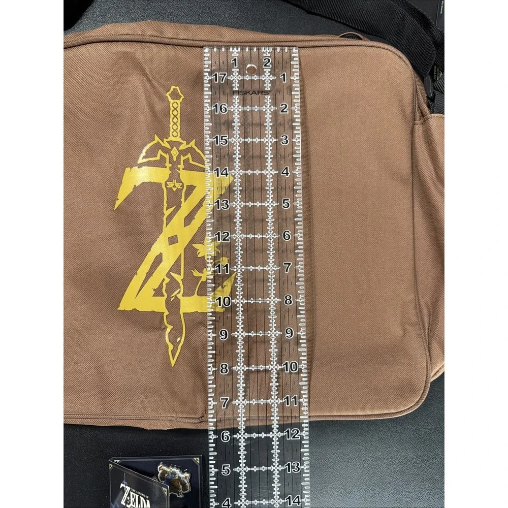 The Legend of Zelda Breath of the Wild Messenger Bag Stickers & Pin Set